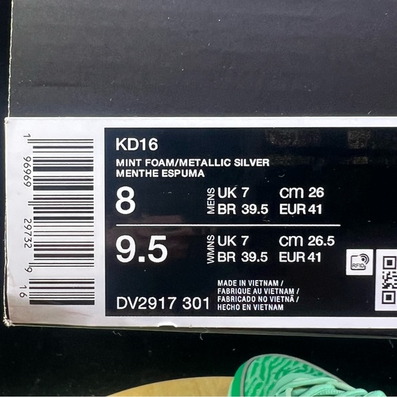 Nike KD 16 NRG Wanda Mens Size 8 DV2917-301 Basketball Shoes New - Picture 10 of 10